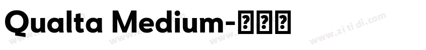 Qualta Medium字体转换